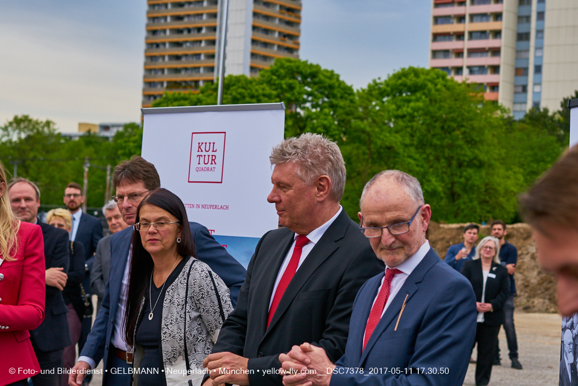 11. Mai 2017 - Grundsteinlegung für die LOGE und dem Kulturquadrat in Neuperlach